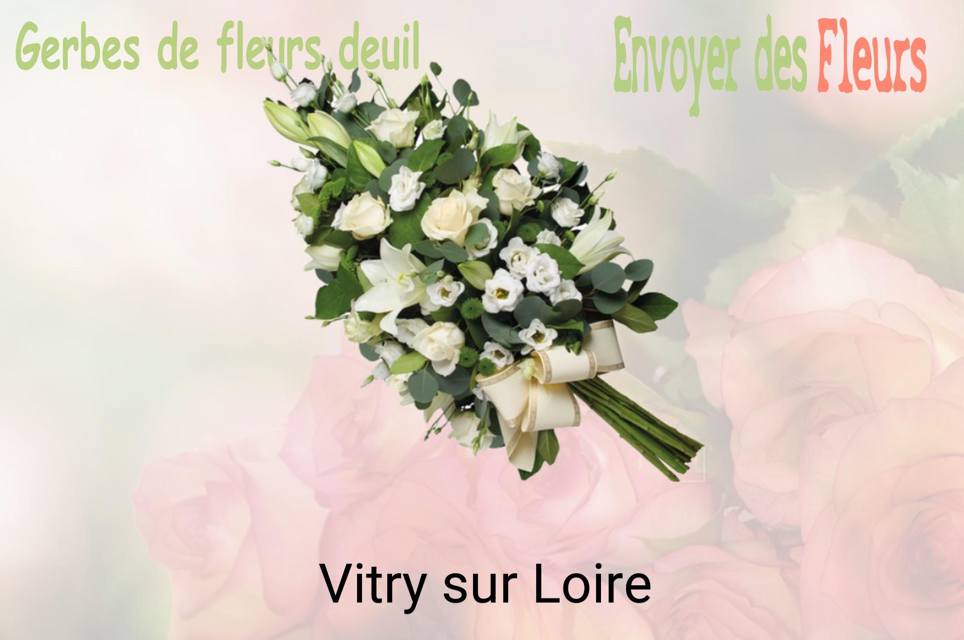Gerbe de fleurs de deuil livrée à Vitry-sur-Loire